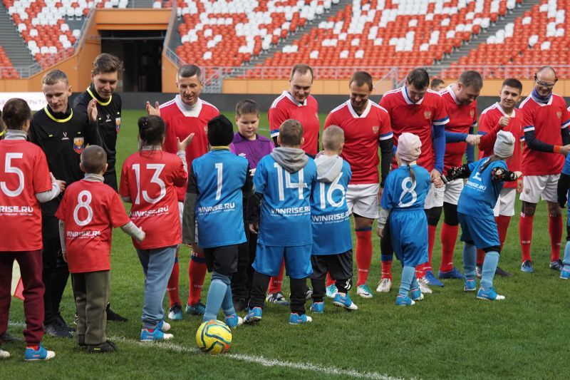 Гала-матч детского футбольного турнира &amp;laquo;Чемпионат Победителей&amp;raquo;.